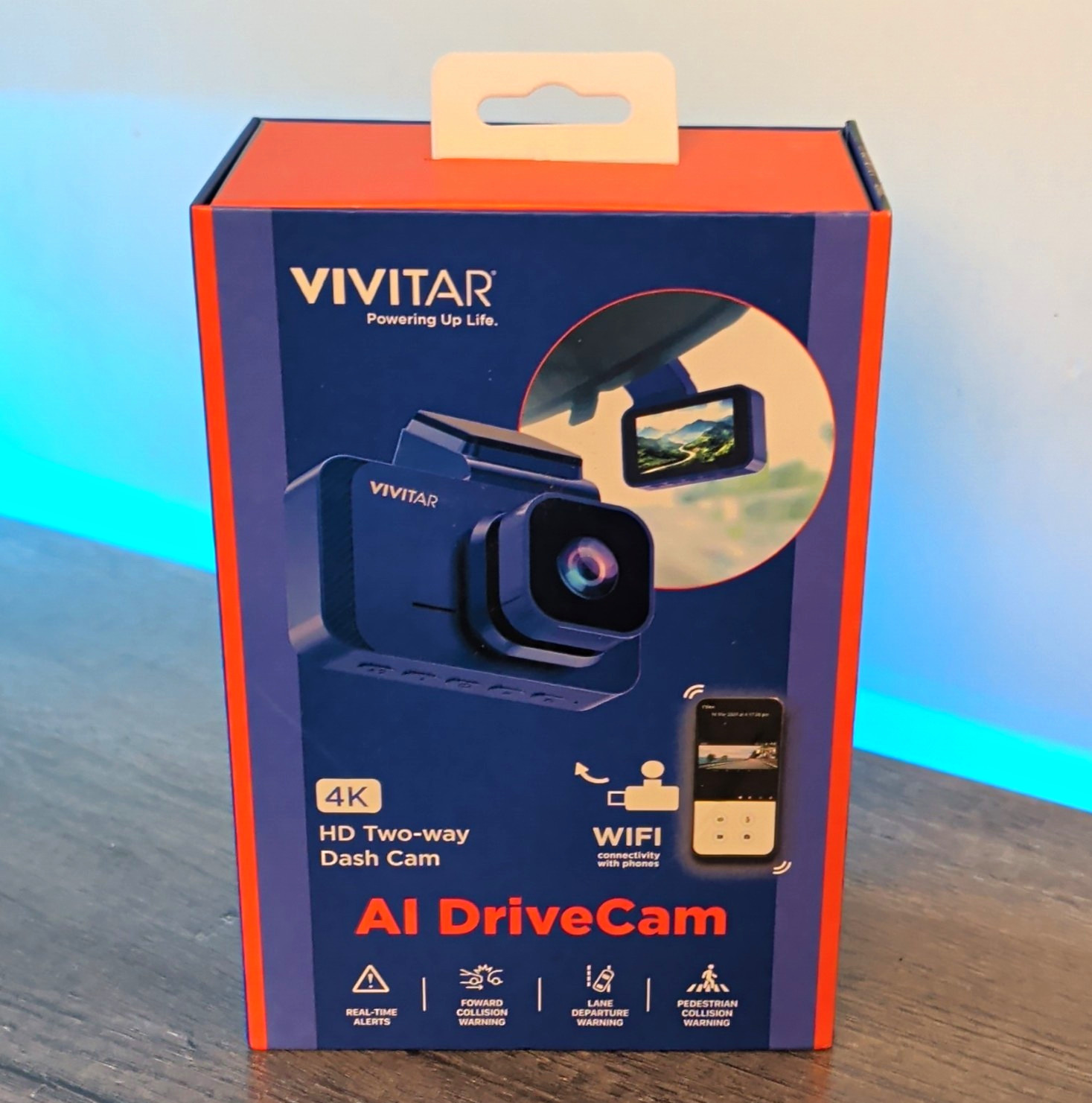 Vivitar AI DriveCam 4K HD Two-Way WiFi Dash Cam Dashboard Camera SC401AI