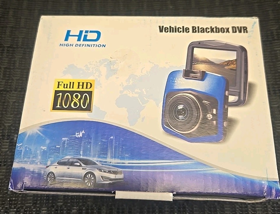 Vehicle Blackbox DVR Dash Cam – Full HD 1080P Car Camera – New Open Box