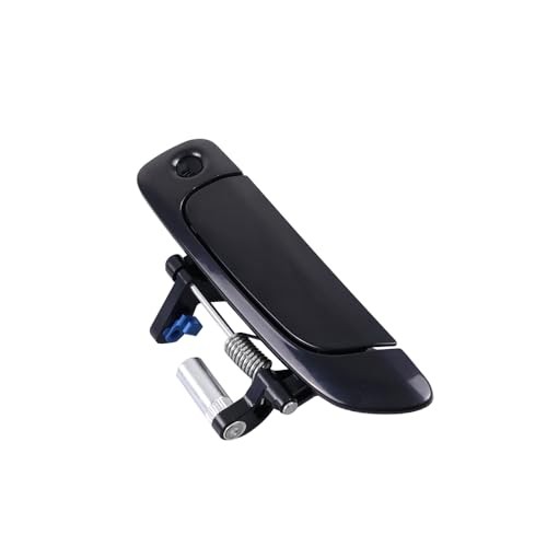 Black No Painted Front Rear Exterior Door Outer Handle Compatible Front Left
