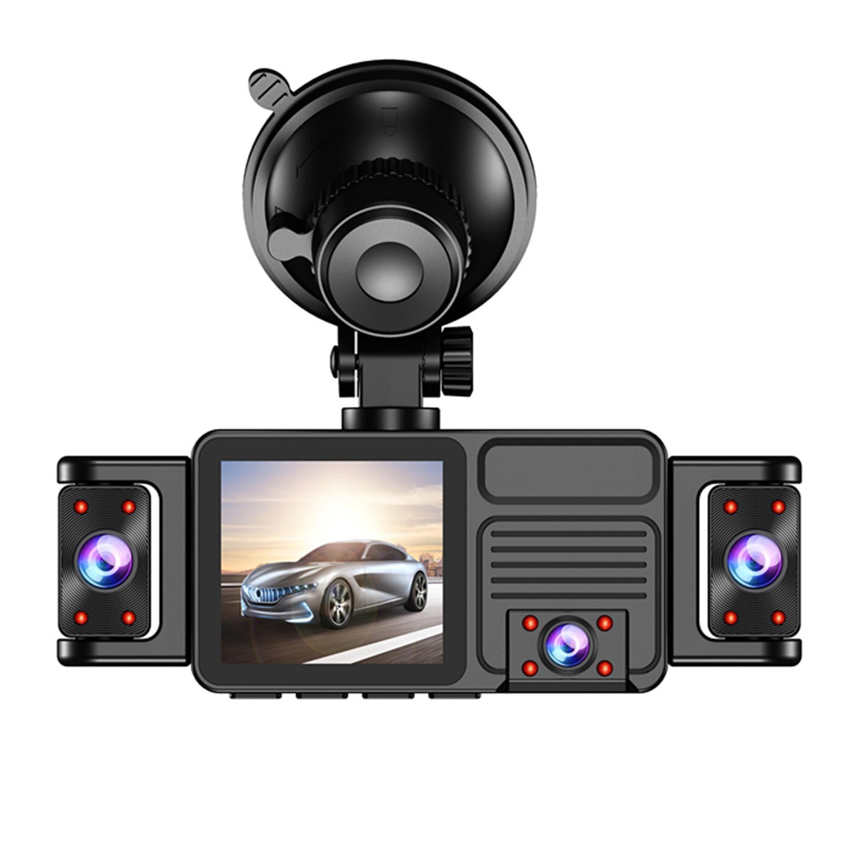 2in 360° Dash Cam WiFi Car DVR 5 Channels Camera Video Recorder Night Vision