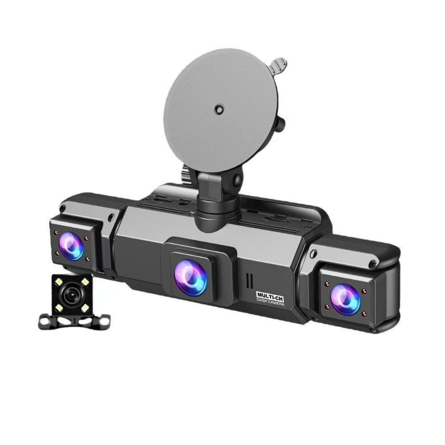 360 Degree View 4 Channel Dash Cam Front and Rear Inside Left Right, Dash Camera