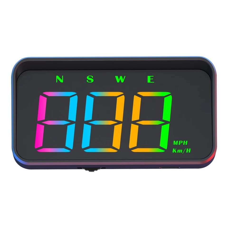 GENERIC HUD COLOR DIGITAL AUTO GPS SPEEDOMETER HEAD UP DISPLAY – BLACK