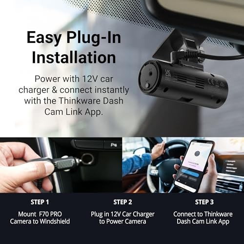 Dash Cam, F70 PRO – 1080p FHD, Wi‑Fi, Smart Parking Mode with Super Night
