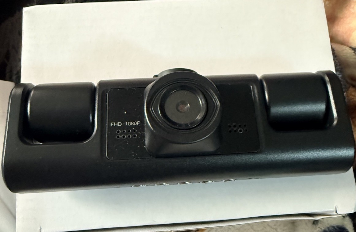 Triple Lens Dash Cam Front Rear and Inside Full HD 1080P for Cars Dashcam Taxi