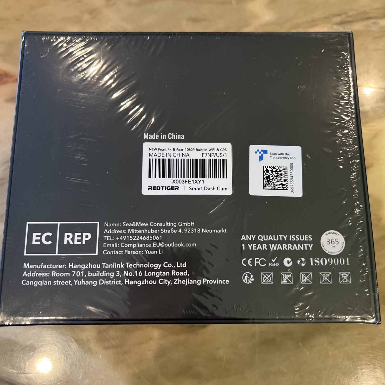 Red Tiger F7NP 4K Ultra Clear WIFI & APP Control GPS Tracking- A