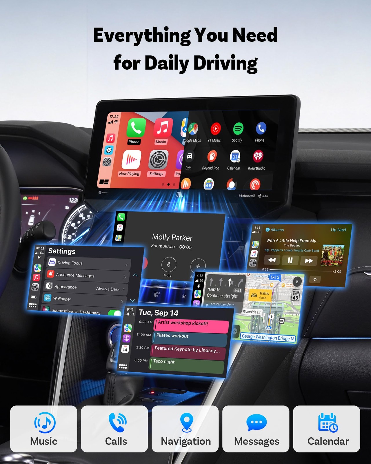 OTTOCAST Mini Core, 2026 NextGen Wireless CarPlay & Android Auto Adapter, WiF…