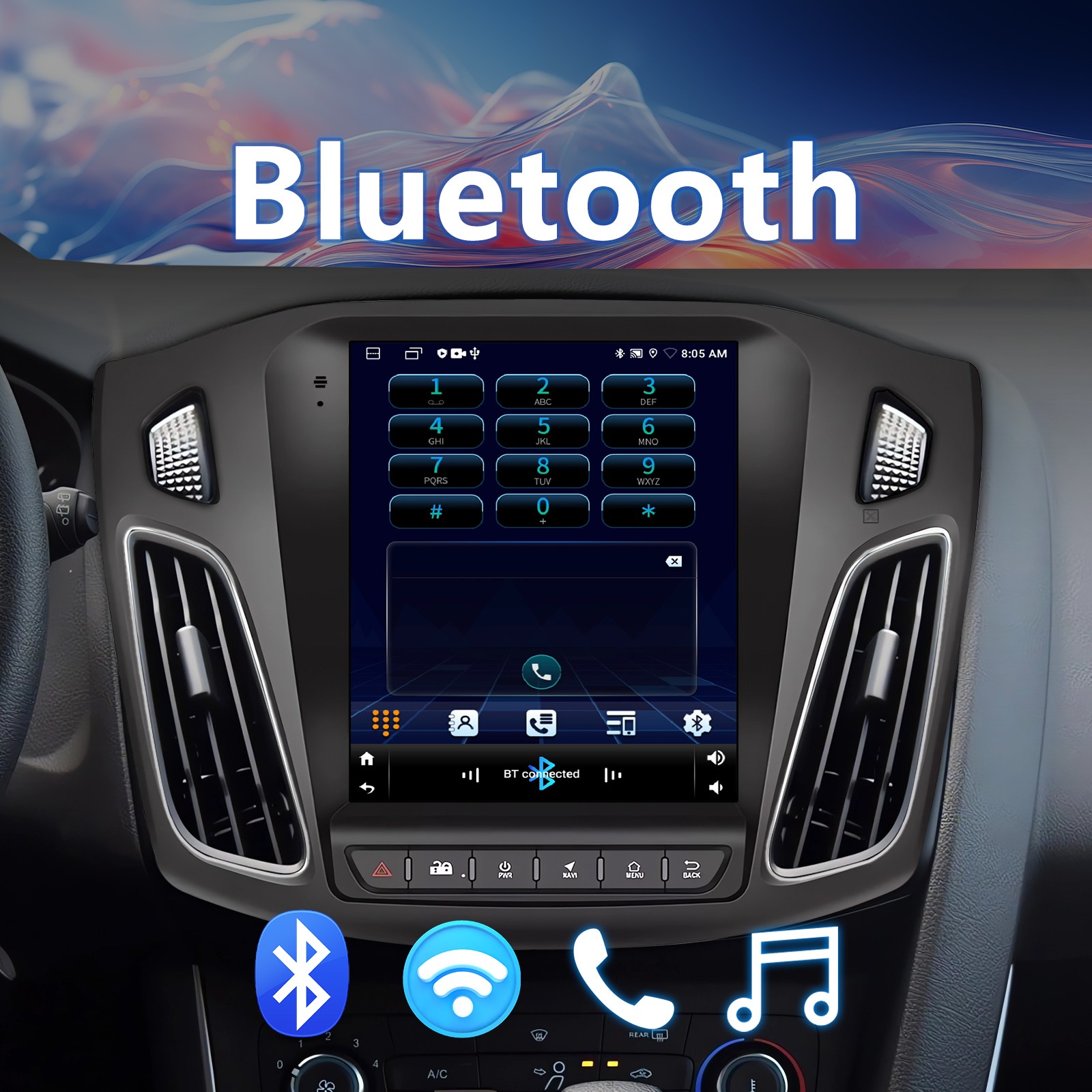 Ford Focus 2012-2018 Carplay Android 13 Car Stereo Radio GPS Navi WIFI