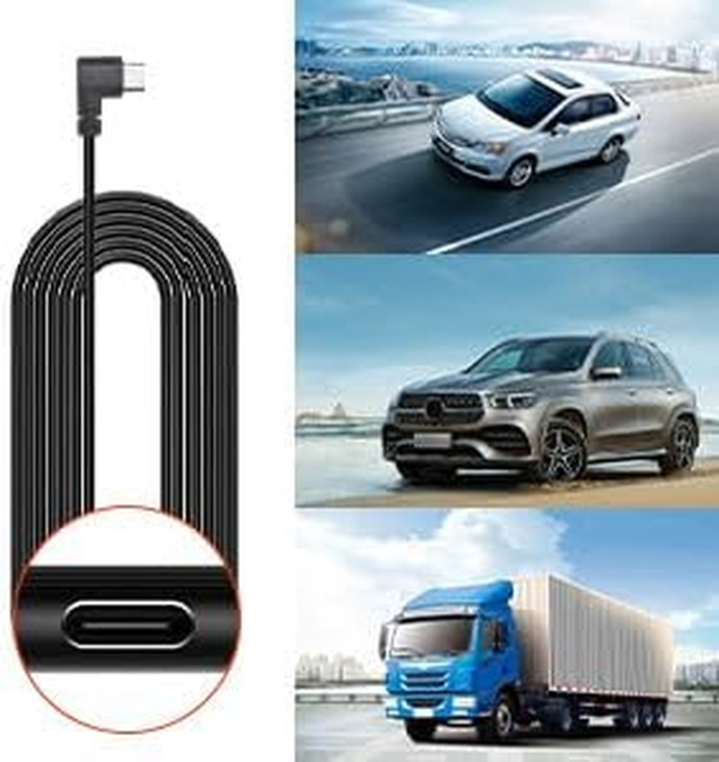 F7N Dash Cam Hardwire Kit USB C Port, Dashboard Camera Car Charger Cable Kit 12V