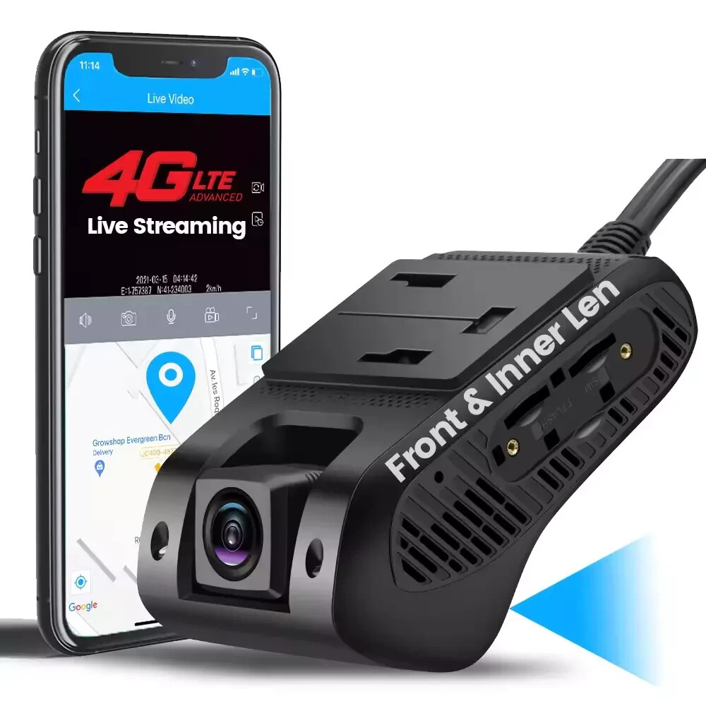 4G GPS Track Dash Cam Fleet DVR MDVR Car Camera Recorder Driver Video Monitor