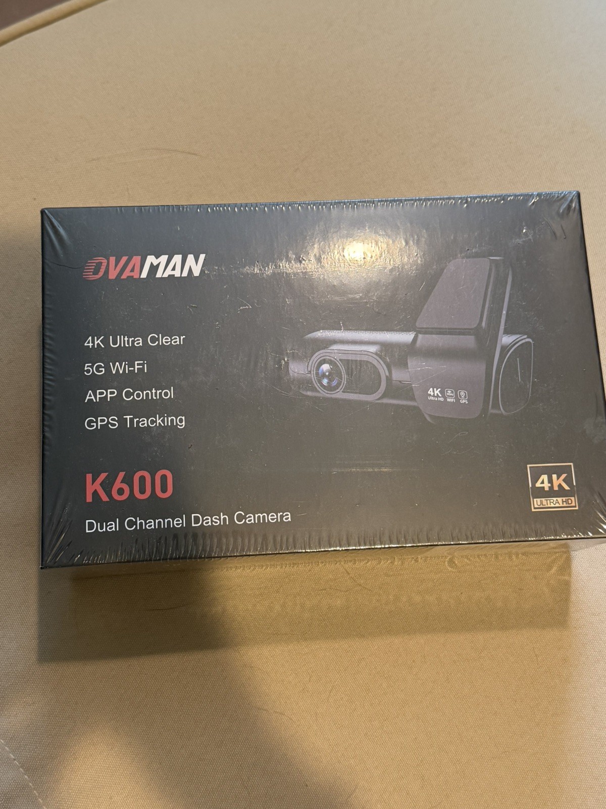 Ovaman K600 4K UHD Dash Cam (Front/Rear)