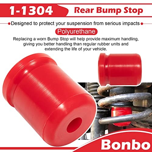 4PCS Upgrade 1-1303 Bump Stop & 1-1304 Bump Stop Polyurethane Front & Rear