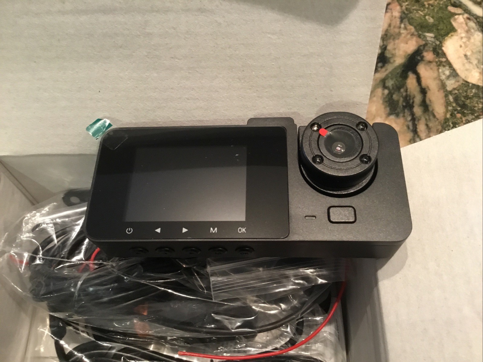 WIZACE-Dual Lens Vehicle BlackBox DVR Full HD 1080 Dash Cam New In Box