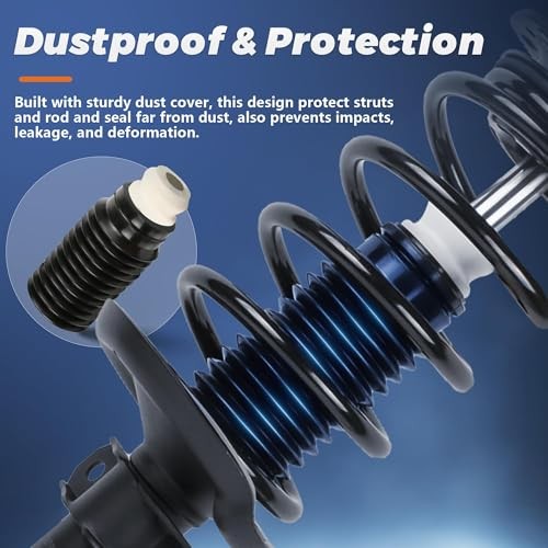 Front and Rear Complete Shock Strut Spring Assembly Compatible for 2008 2009