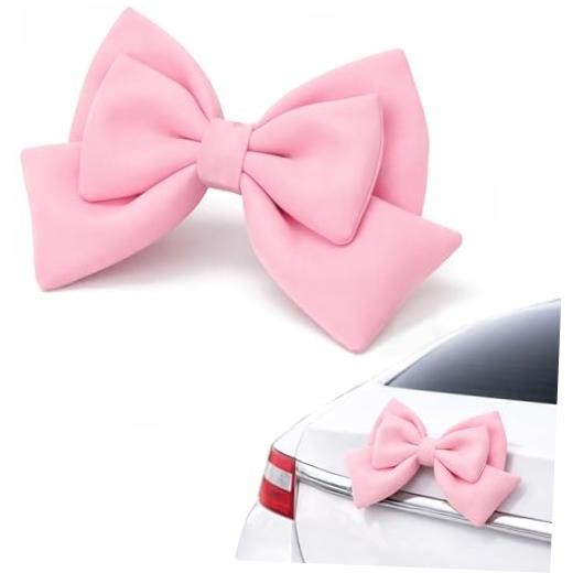 Car Bow for Women, Large Cute Car Bow Exterior Decor, Bow Accessories for Pink