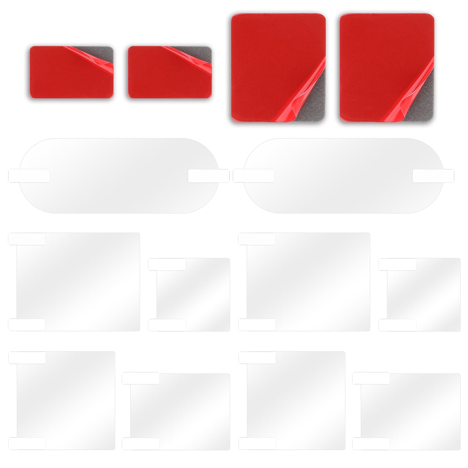 10 Pcs Electrostatic Sticker, 4 Pcs Double-Sided Dash Cam Sticker, Strong Bon…