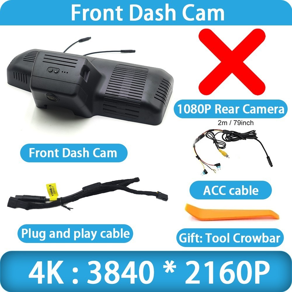 for BAIC B30e Dune Beijing BJ30 II 2024 2025 2026 4K DVR Dash Cam Front Camera