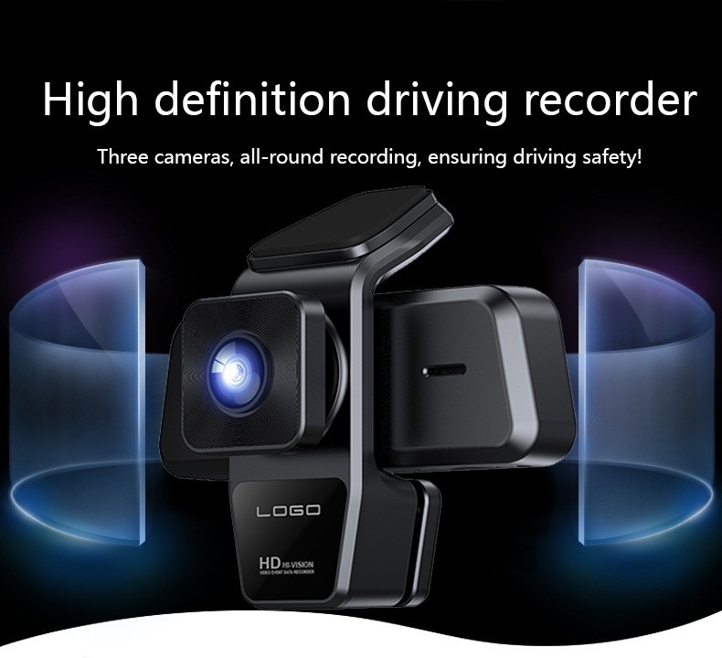 3 Channel DVR HD1080P Car Dash Cam Recorder Video Registrator Dashcam Camcorder