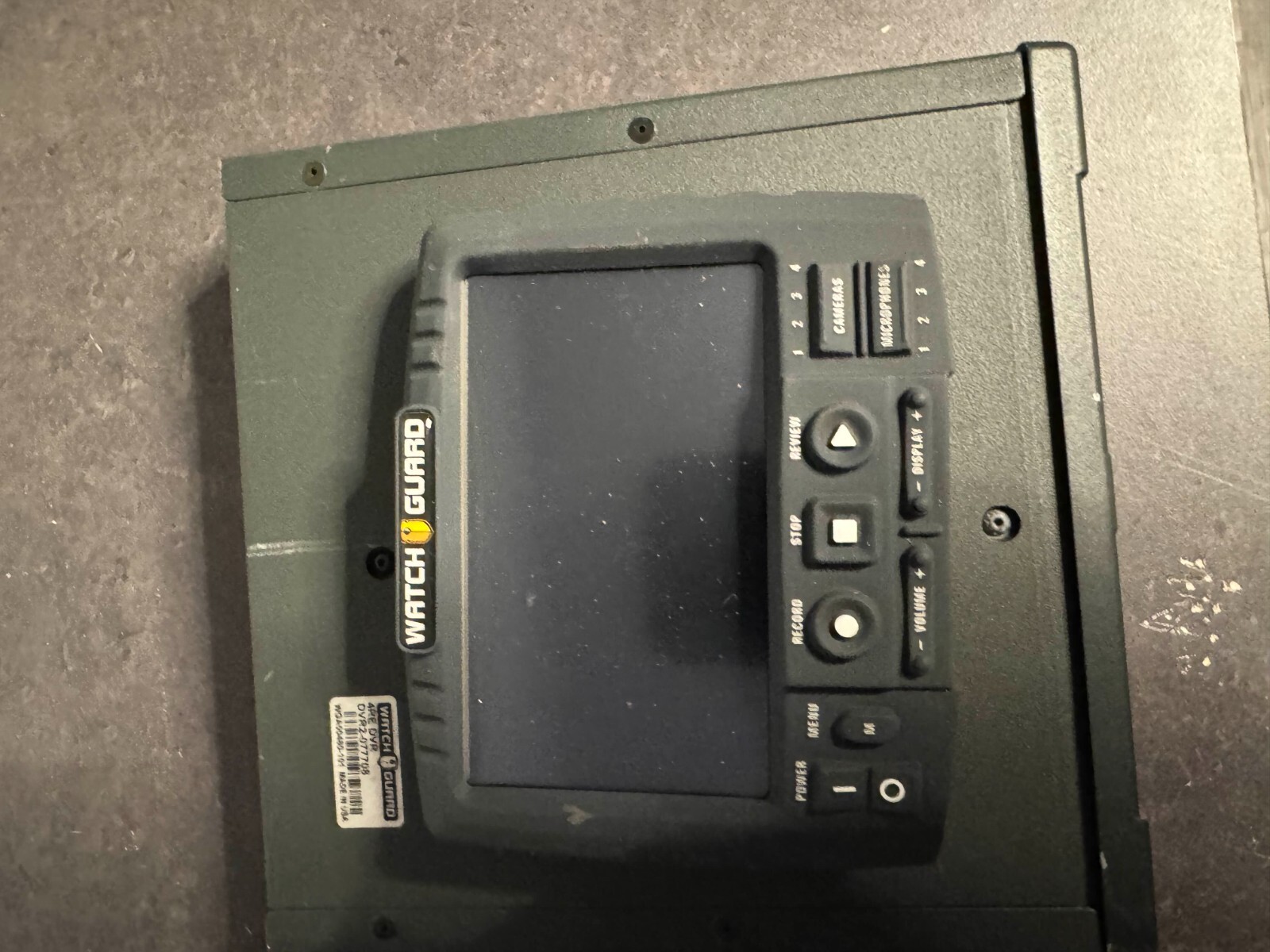 Watch guard in car camera to display systems two systems. They came out of two o
