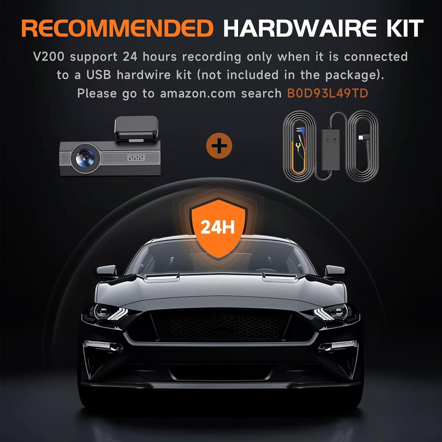 Dash Cam Front 2.5K: Mini Dash Cam for Cars with APP 24 Hr Parking Monitor