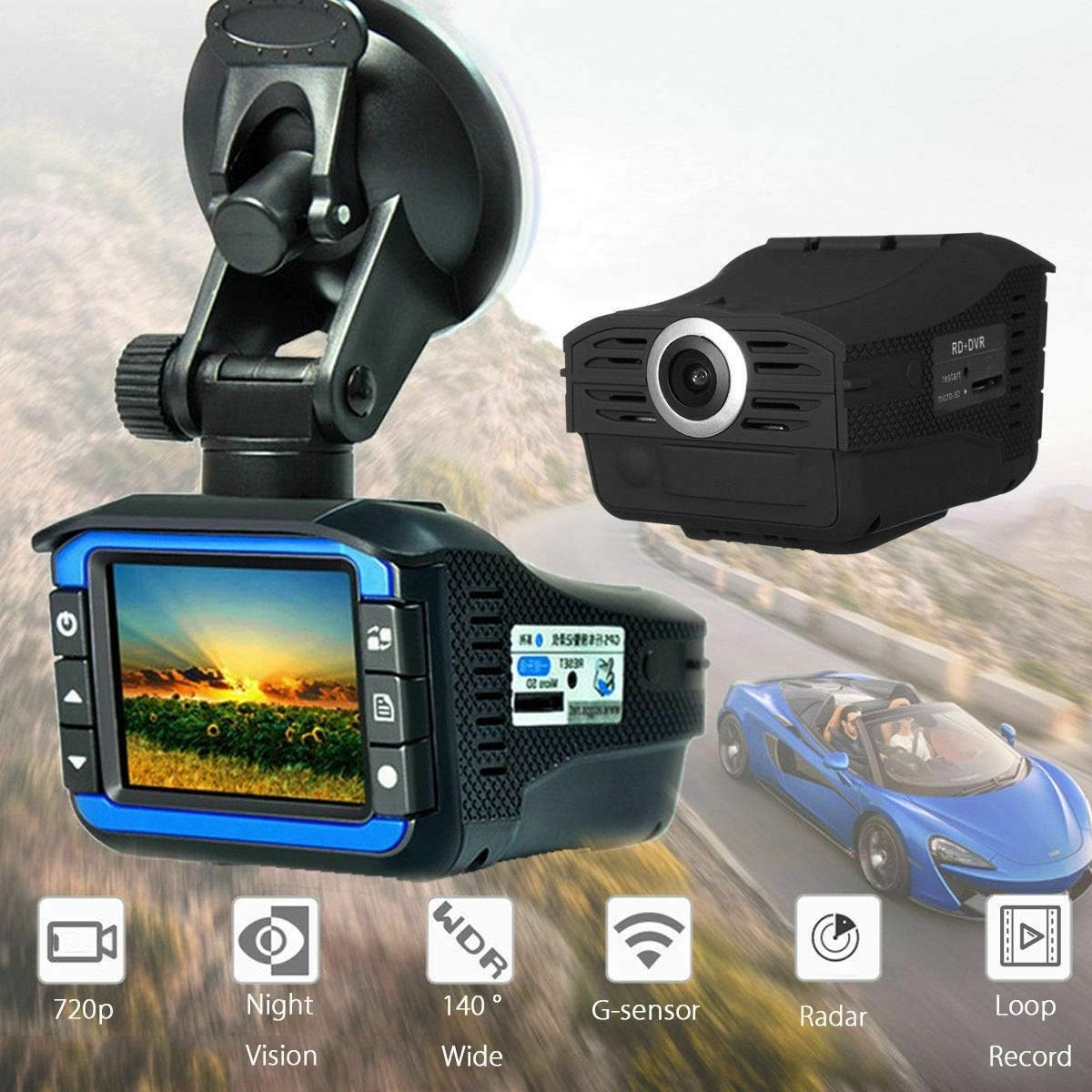 360-Degree Protection: Night Vision Car DVR Recorder with Radar Detection