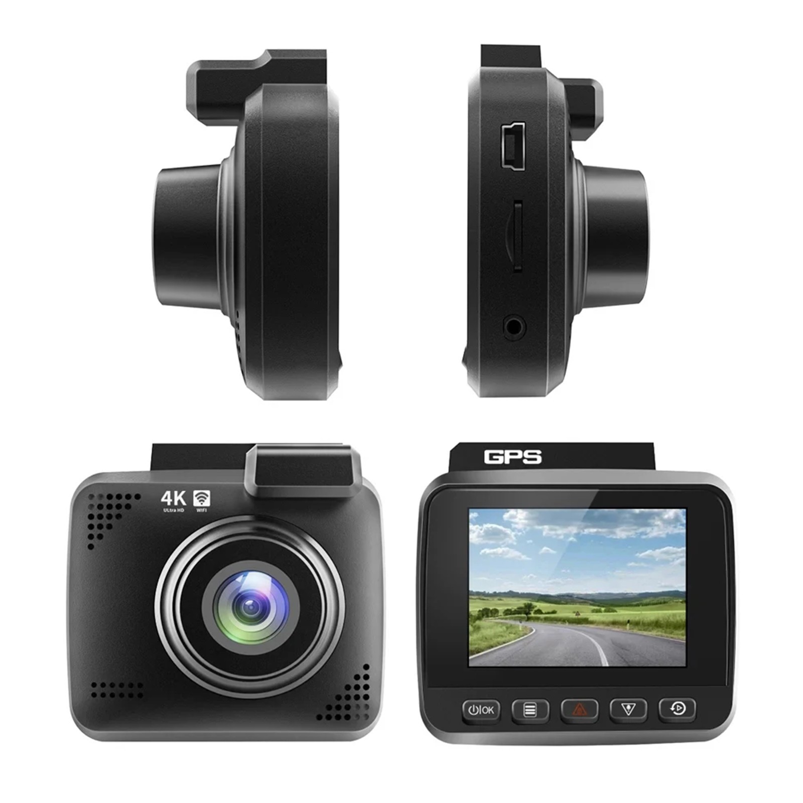 3.0″ IPS 4K HD Car DVR G Sensor Night Vision GPS WiFi Dash Cam Driving Recorder