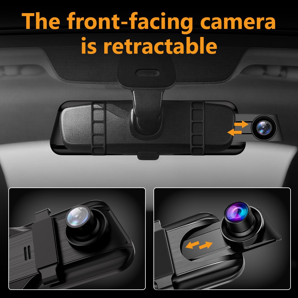 4K Dual Dash Cam Front Rear Dual Lens Dash Camera WIFI APP w/ 64GB TF Card NEW