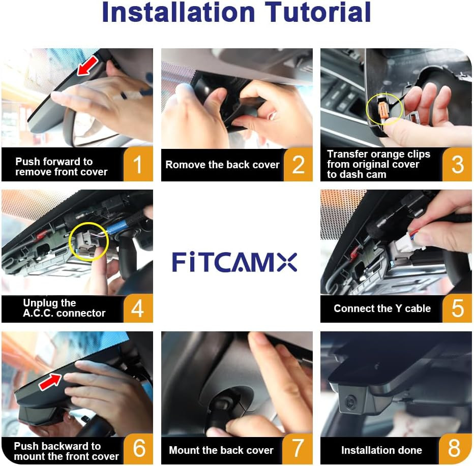 4K Dash Cam Suitable for Toyota Grand Highlander 2024-2026 & Hybrid (HD2-0E130),