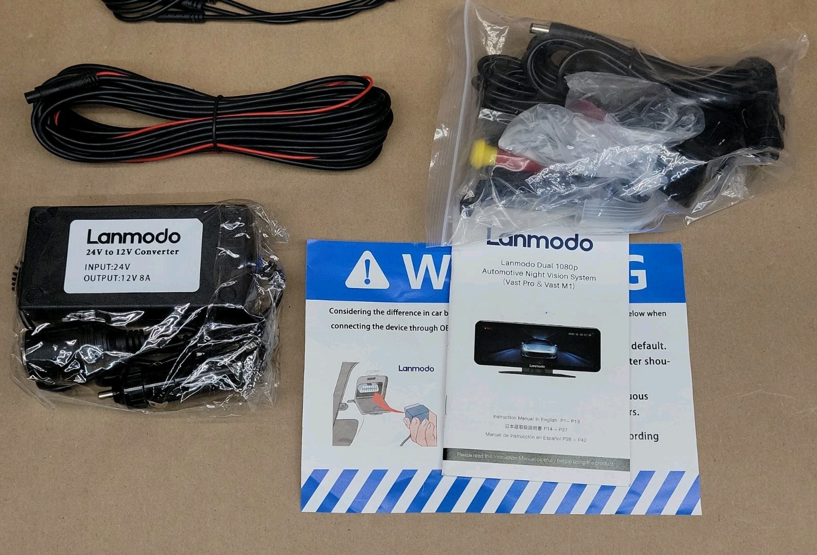 Lanmodo Vast M1 Night Vision System Drive Recorder HD 1080 – OPEN BOX NEW