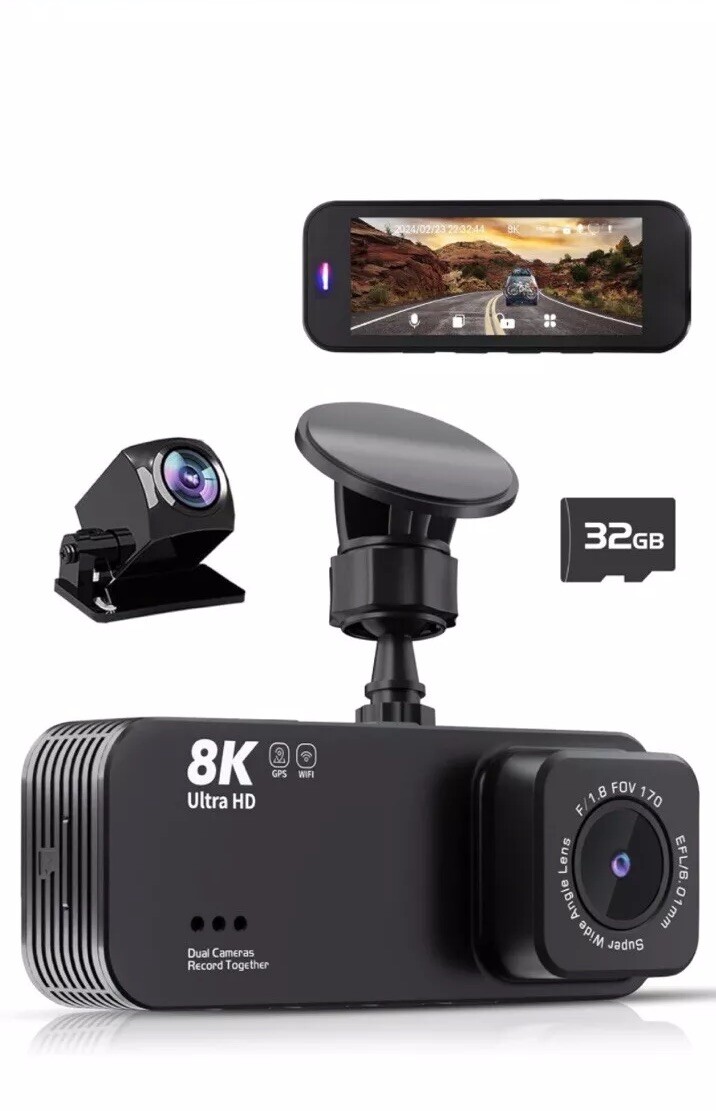 OVEDISA Front Inside Dual Dash Camera