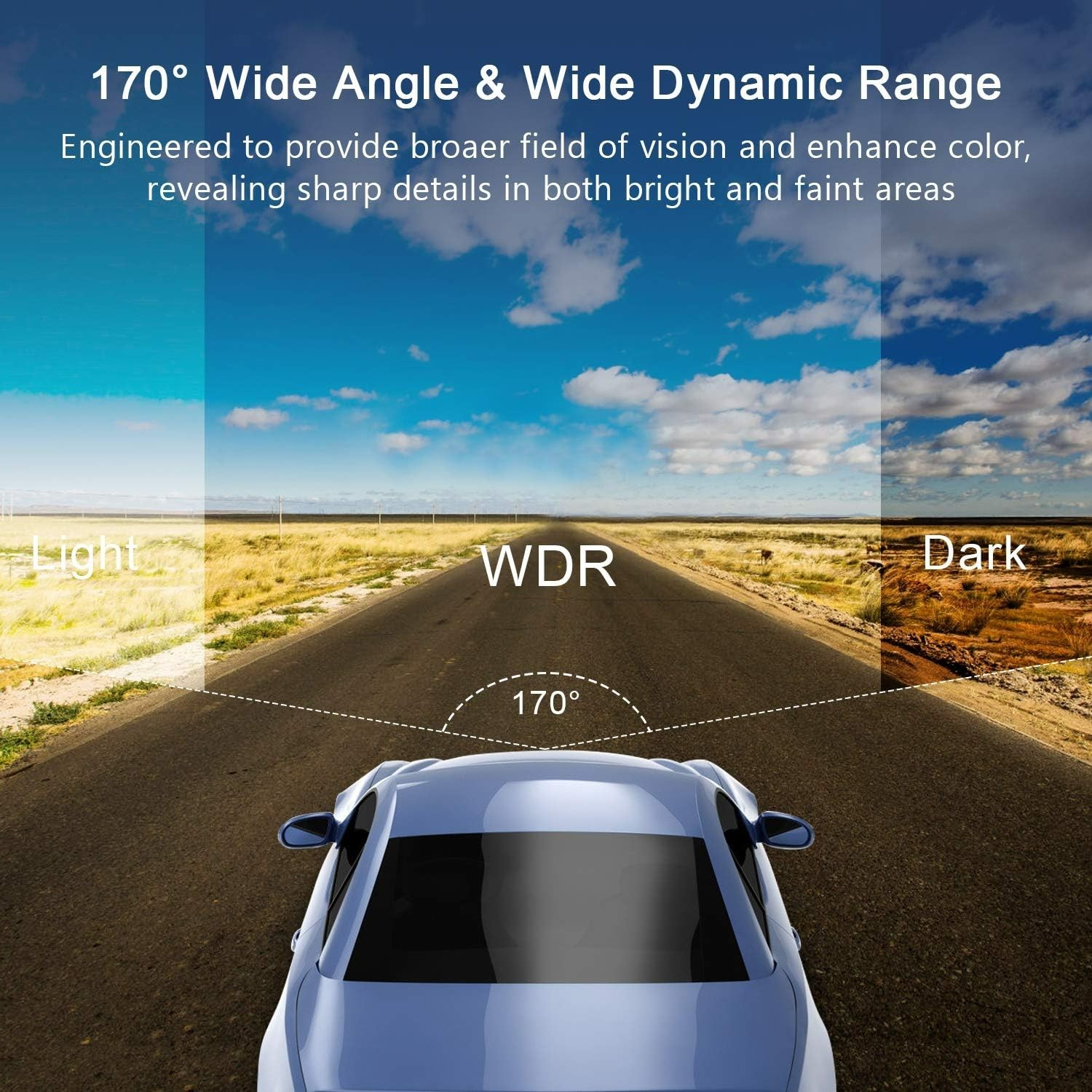 Dash Cam Front with 32G SD Card, 1080P FHD Car Driving Recorder 3” IPS Scree…