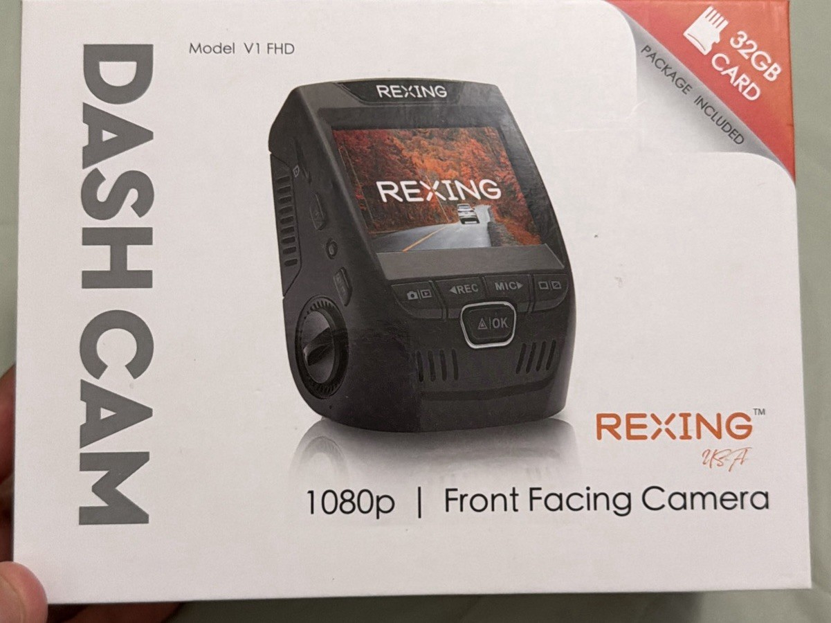 Rexing V1 Dash Cam 1080P HD 170° Wide Angle G-Sensor w/ 32GB SD Card NEW