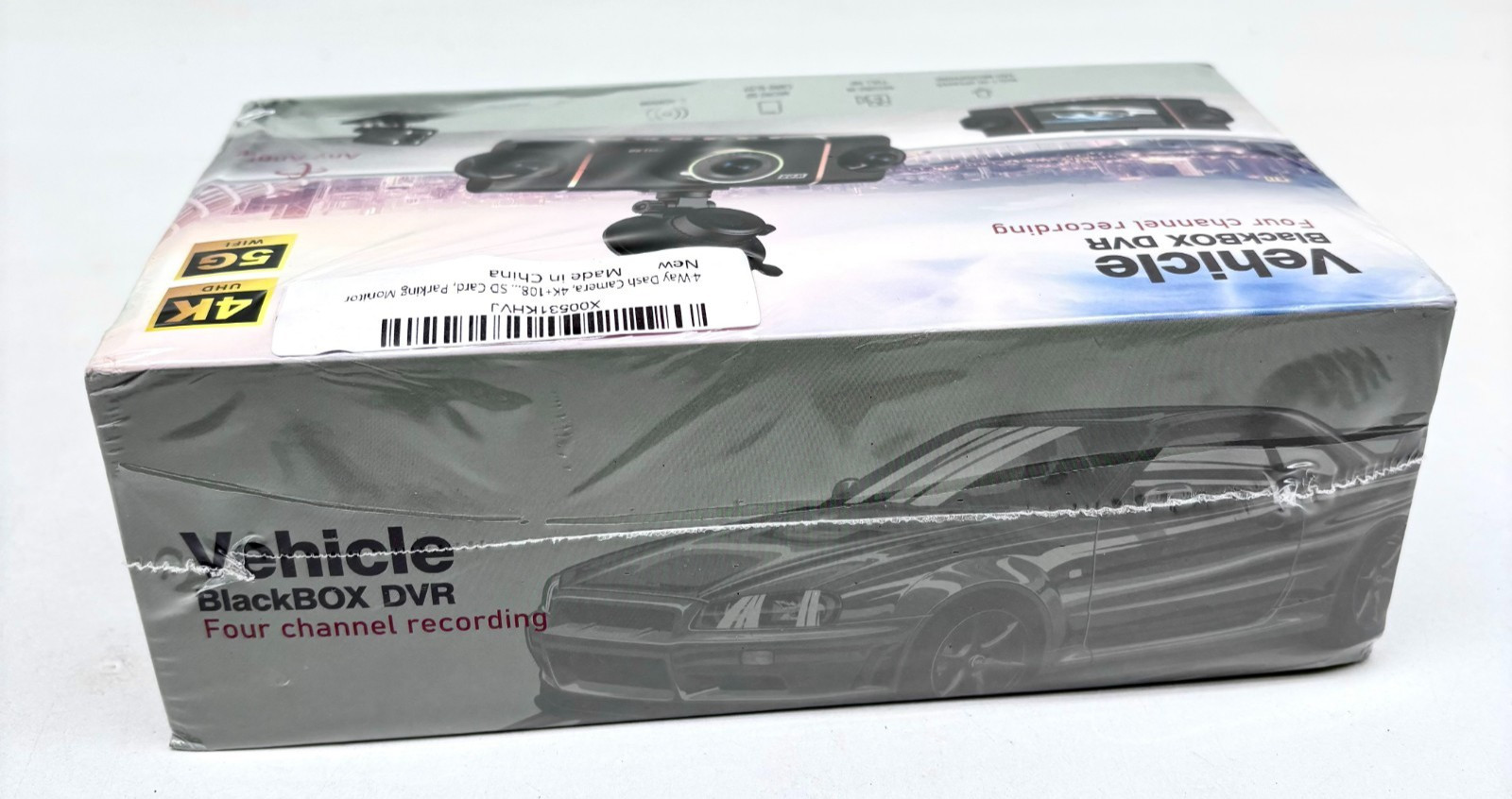 4K Ultra High Definition 4 Way Dash Cam w/ Built-In Speaker & Mic Brand New