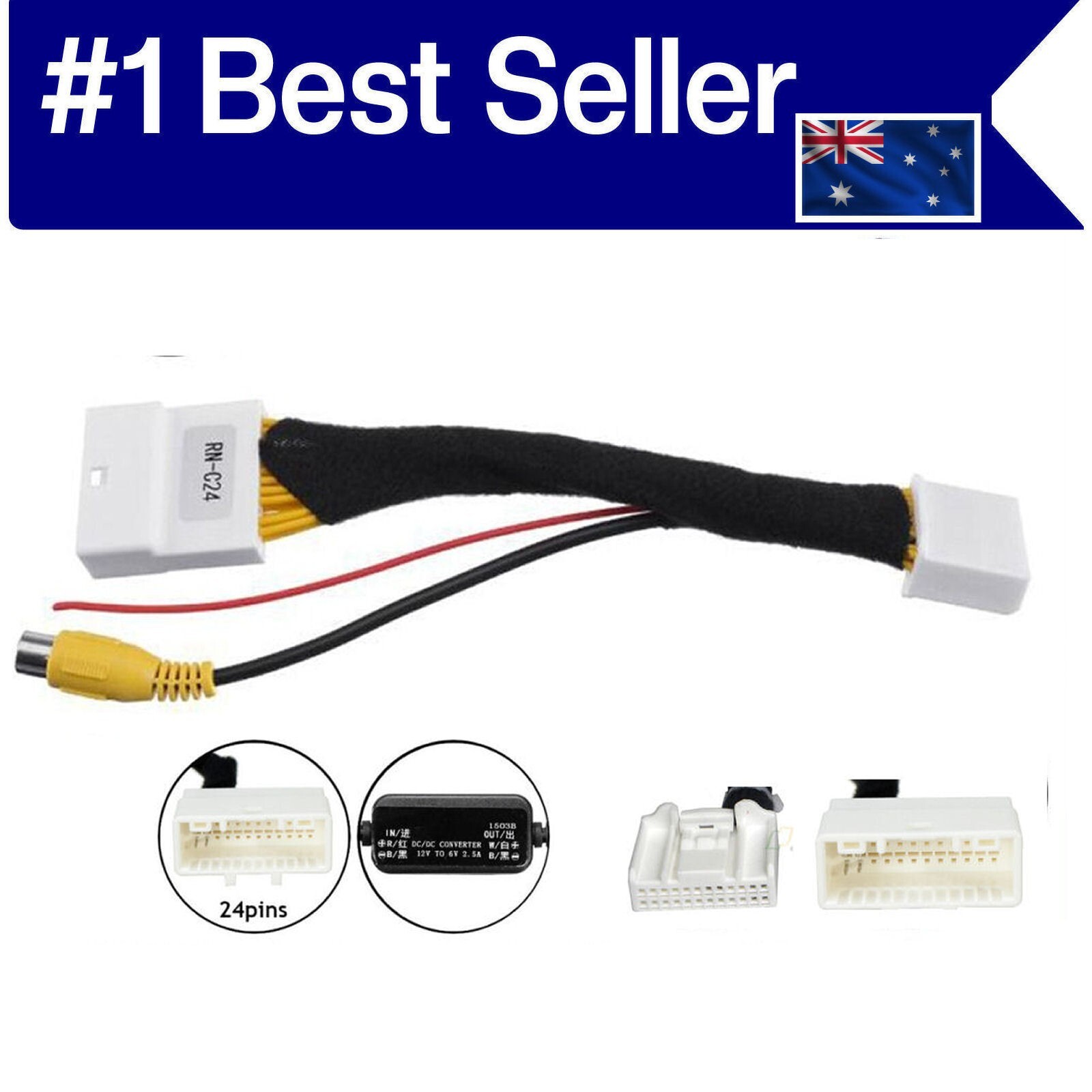 for Toyota Kluger 2014-2019 TO RETAIN FACTORY CAMERA FOR HEAD UNIT
