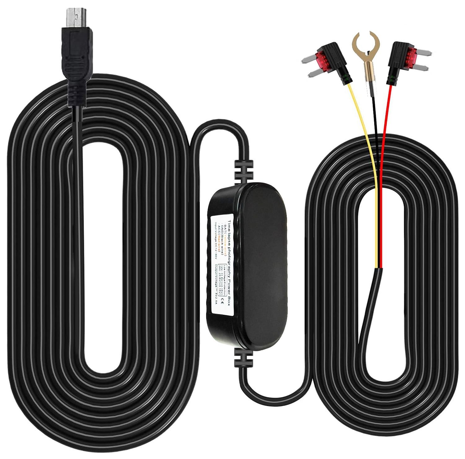 Dashcam Hardwire Kit Mini USB Parking Mode 320cm