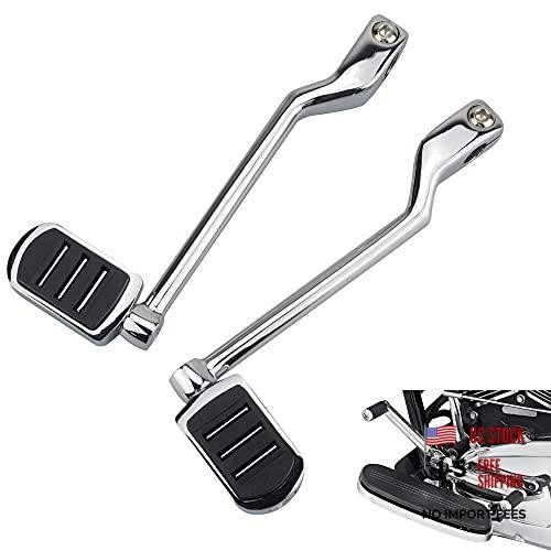 Heel Toe Shift Pegs, Front and Rear Levers w/Shifter Chrome for Streamliner