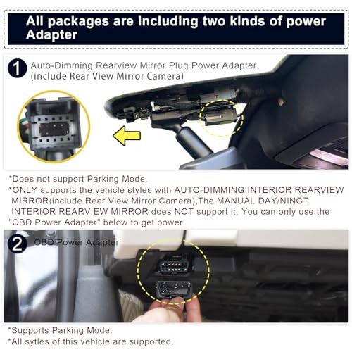 Front 4K & Rear 1080p Dash Cam for GMC Canyon Model A Front 4k & Rear 1080p