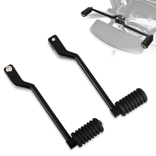 Front and Rear Levers w/Shifter Pegs, Heel/Toe Shift Pegs for Harley 1986 Black
