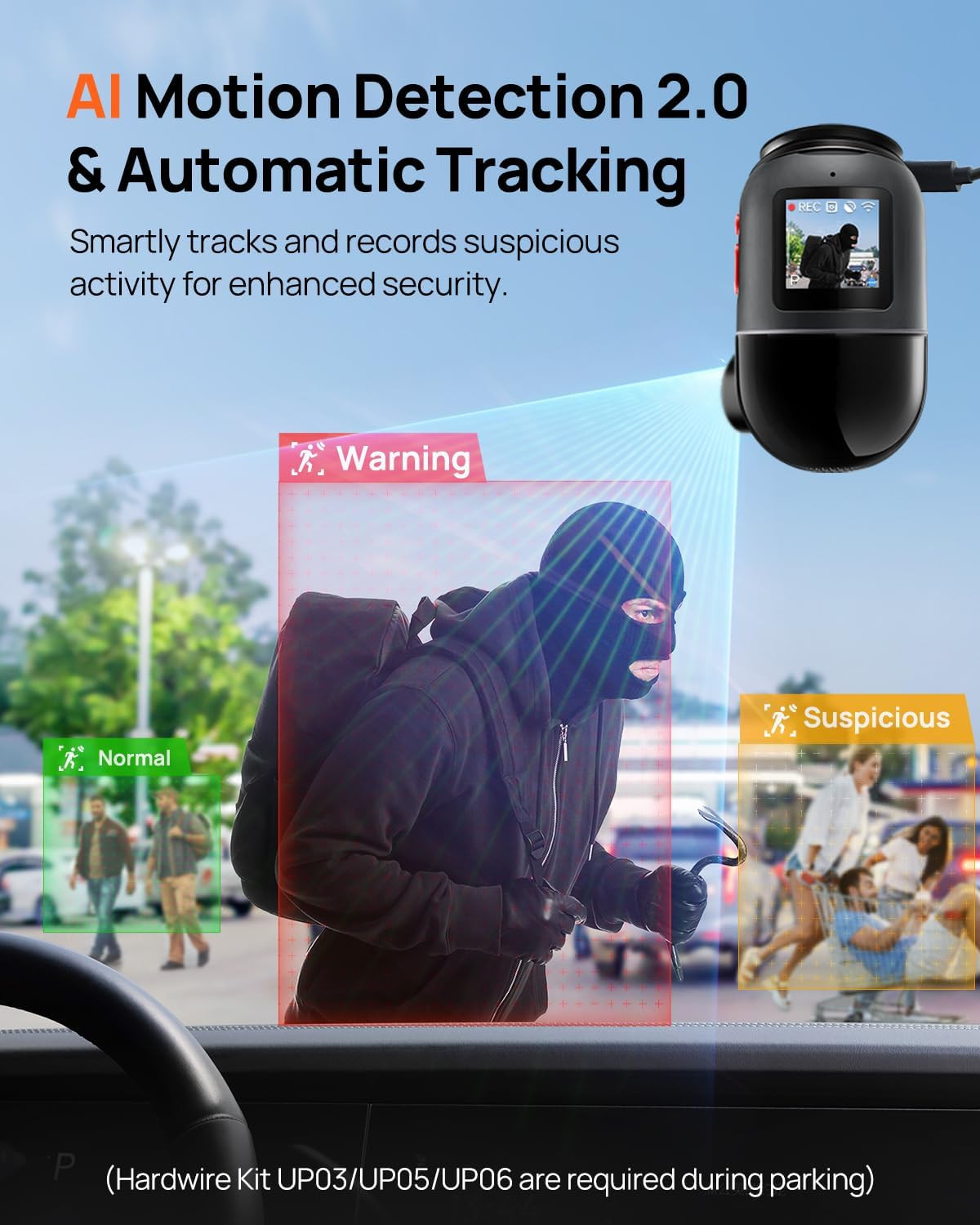 Dual Dash Cam Front and Rear 4K, Car Camera for Cars with Sony IMX678, STARVIS 2