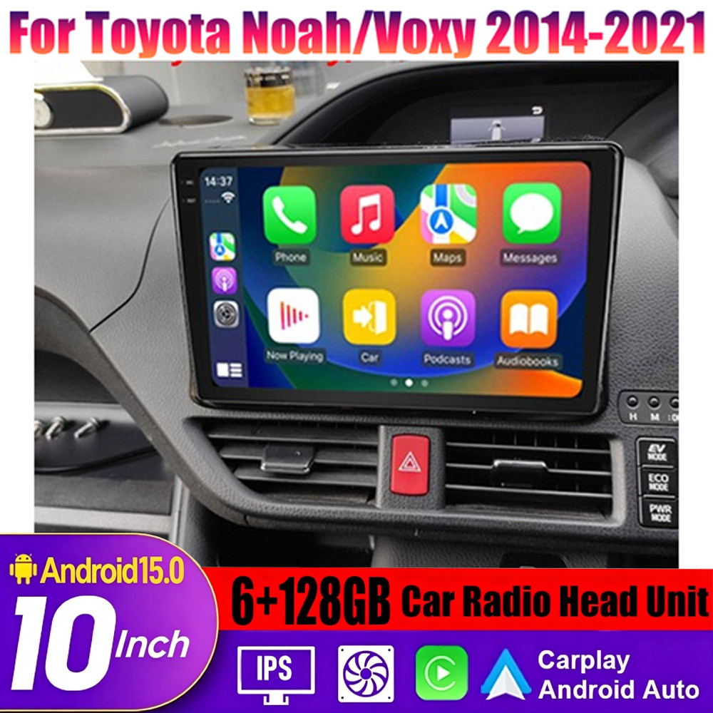 Wireless Carplay Android Auto Radio Head Unit Kit For Toyota Noah/Voxy 2014-2021
