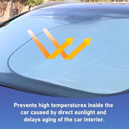 6PCS Car Window Shade, Window Sunshade for Side Window Front 57.09×31.5 inches