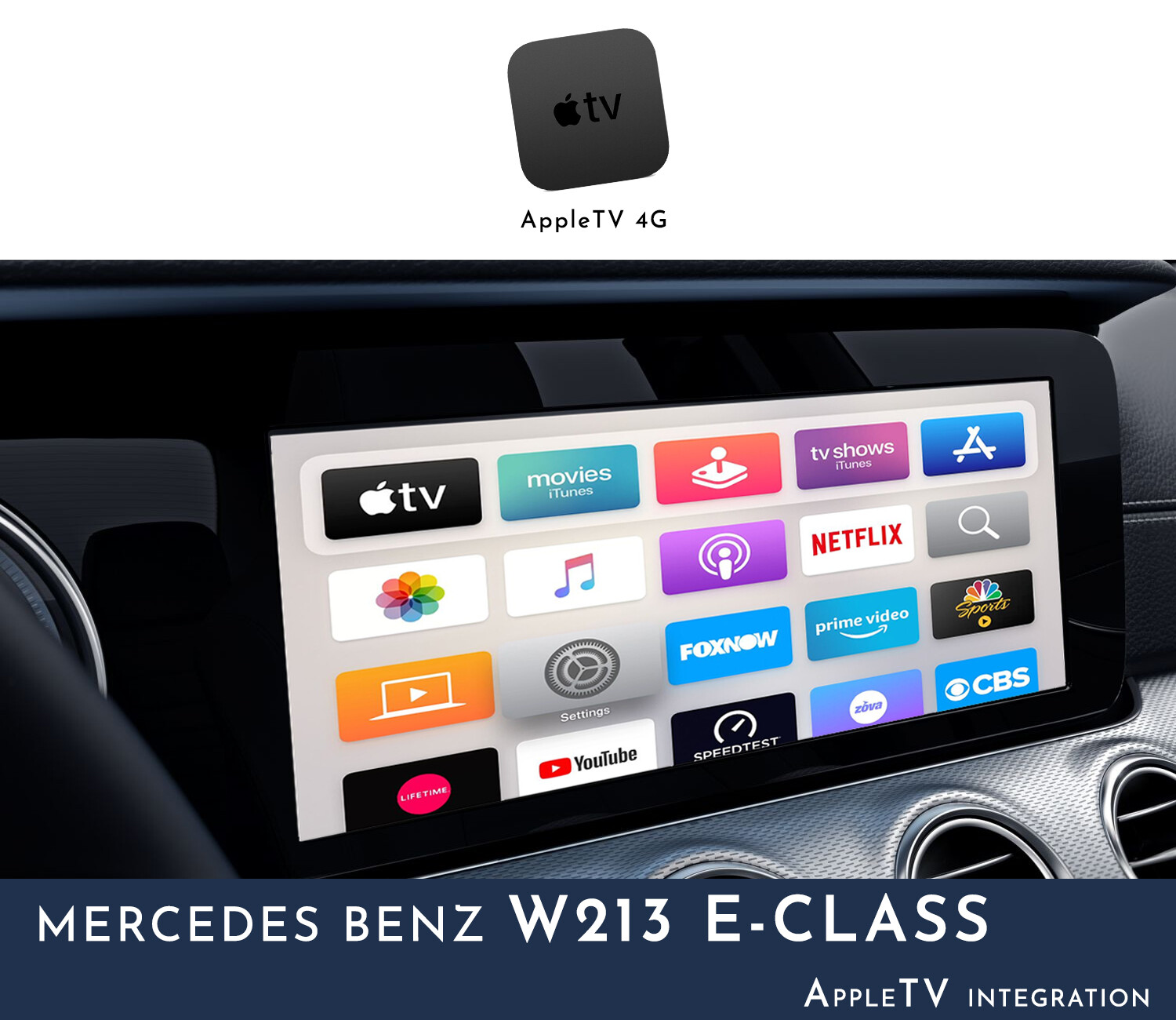Mercedes Benz W213 E-Class NTG5 Audio – AppleTV Integration