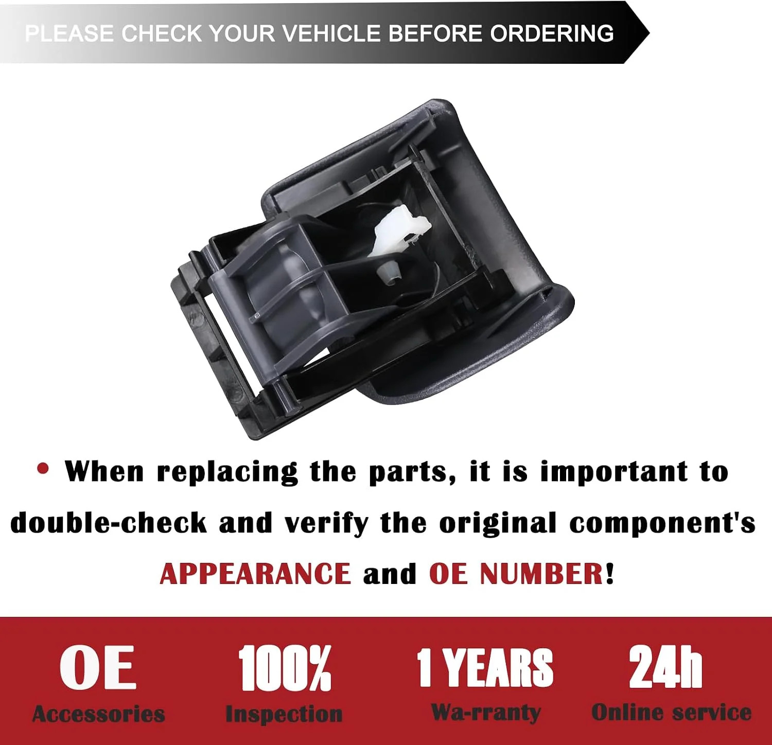 74934 Parking Brake Release Handle (Mist Gray) Compatible with 1998-2002 Dodge R
