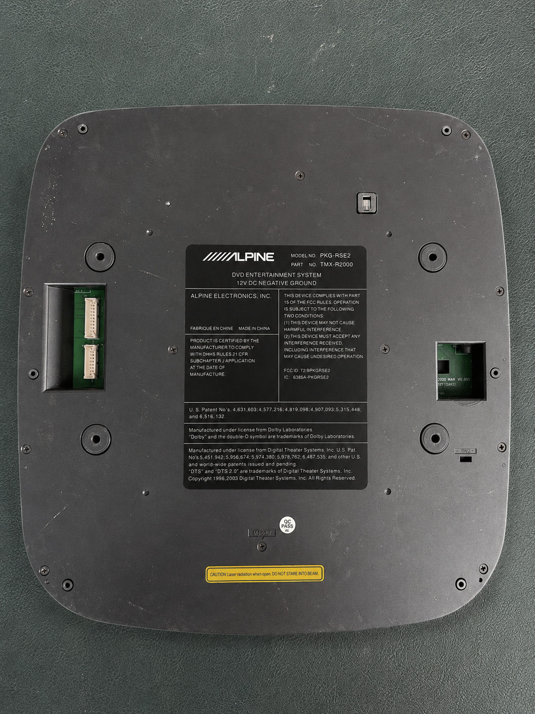 Alpine PKG-RSE2 TMX-R2000 Flip Down Roof Mount DVD Monitor Overhead Screen