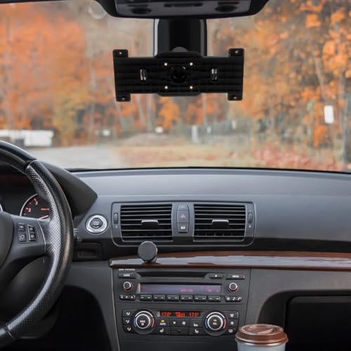 Rearview Mirror Bracket Universal Metal Back Plate Mount for Car Dash Black