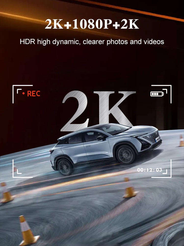 Car Camera 4K Dashcam Front and Rear Dual Camera 4K Wireless Dash Cam Brand New
