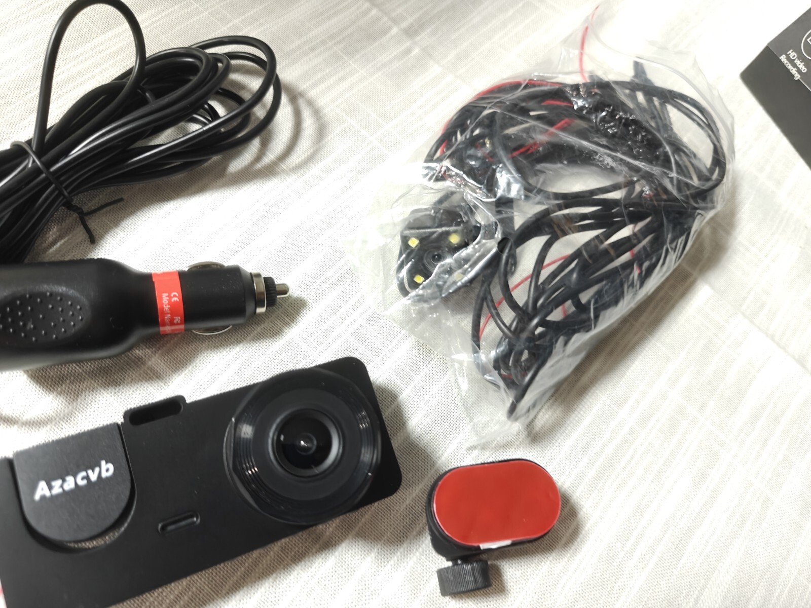 Azacvb Three Channels 4K HD Dash Cam for Cars 170° Wide Angle Full UHD