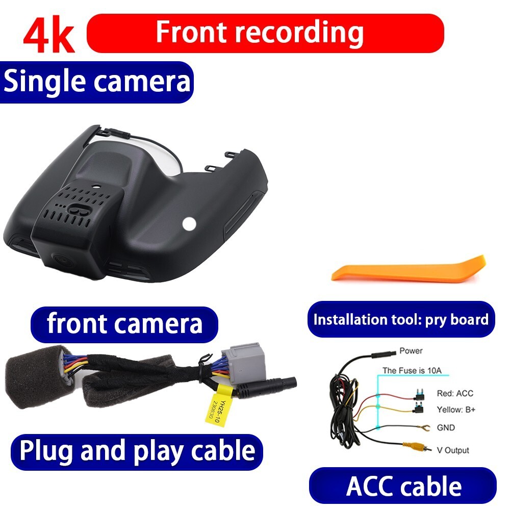 4K 2160P Wifi DVR Dash Cam Camera For Maserati Grecale M182 2022 23 24 2025 2026