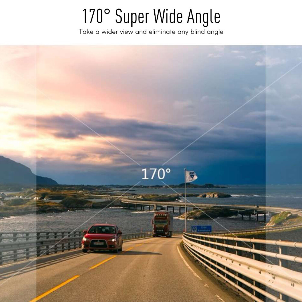 1080P 170° Car DVR Dash Cam Front Video Camera Recorder Night Vision G-Sensor