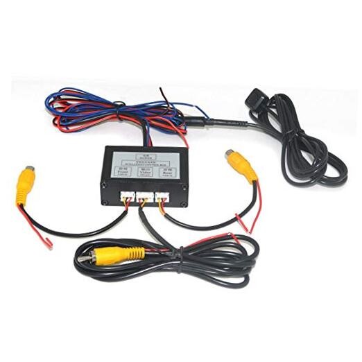 Car 2 Cameras Switch Control Box 2 Way Channel for Front/Rear/Right/Left View
