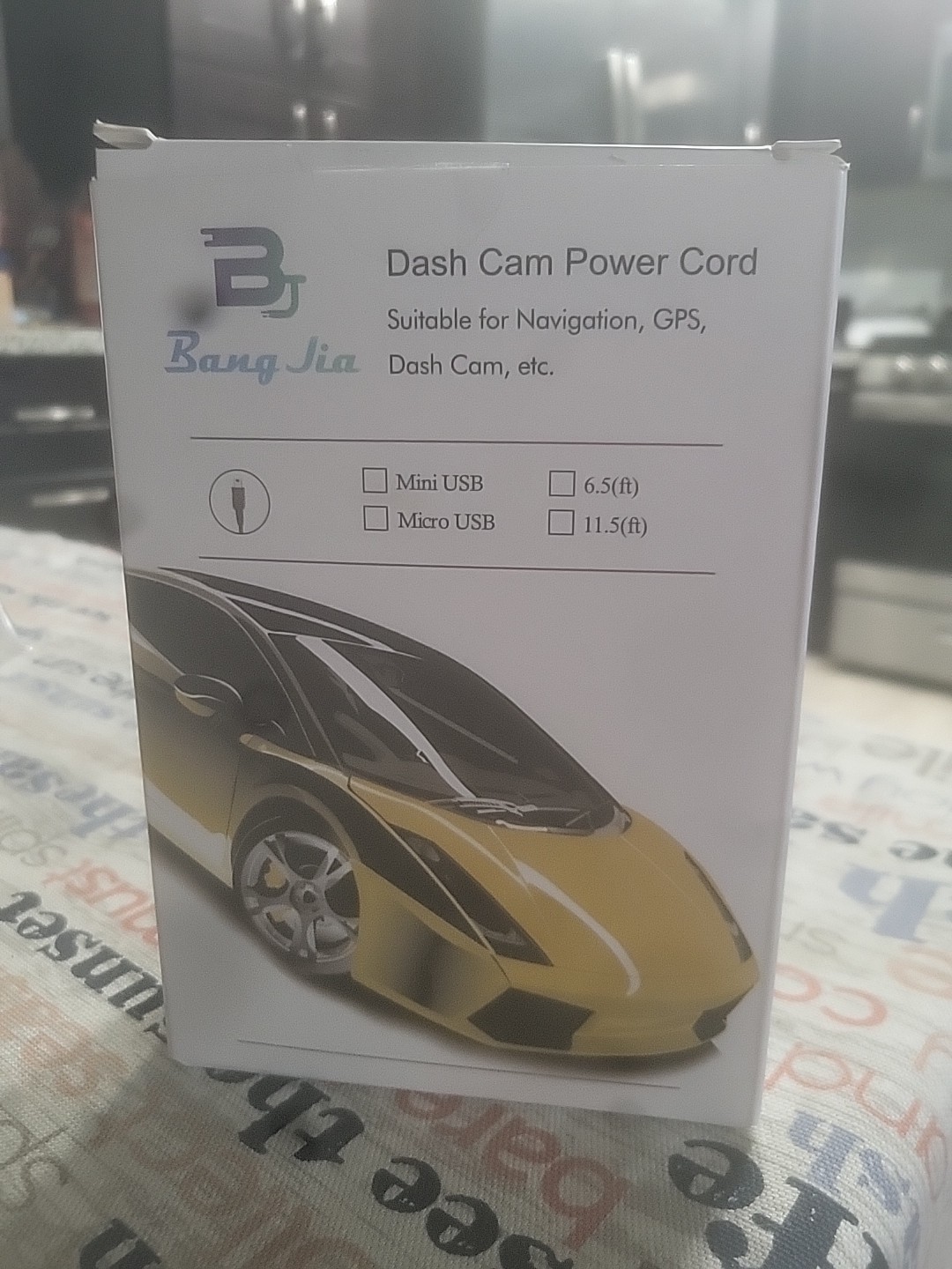 Dash Cam Power Cord Micro USB, 11.5ft Long Charging Cable